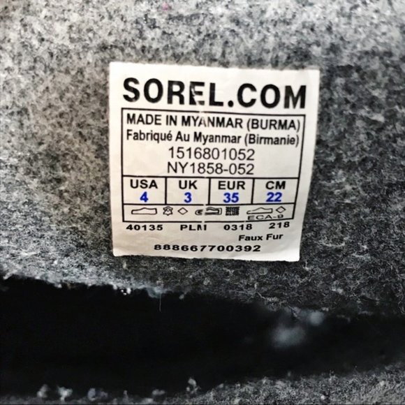 Sorel Girls Joan of Artic Snow-boots Sz 4 - Picture 5 of 10